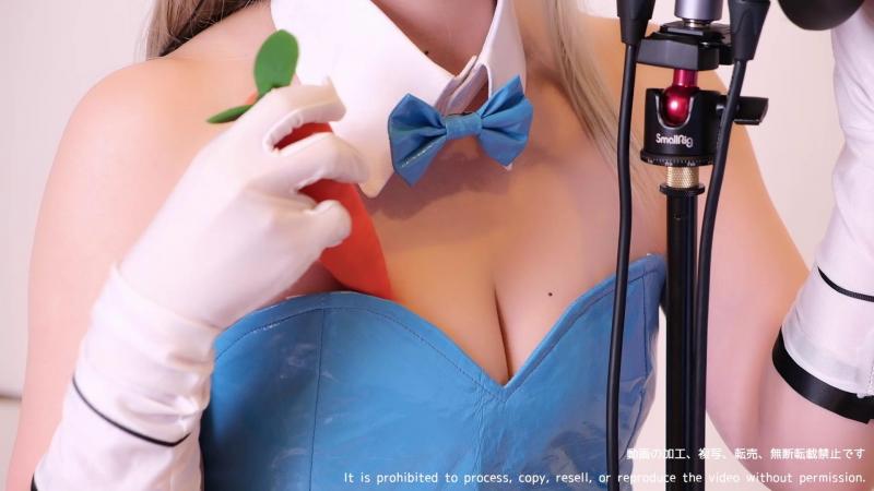 ワルキューレ (りずな)-fantia价值4000日元2个视频雪花cos/兔女郎舔耳朵